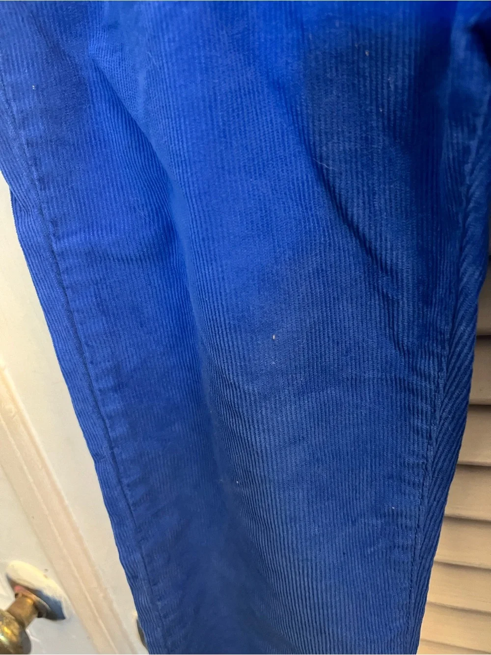 J. Crew boys royal blue corduroy pants with gold-tone hardware